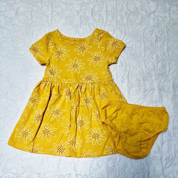 Cat & Jack Floral Print Dress and Bloomers Size 18m - Picture 2 of 4